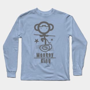 Monkey King - Grey Long Sleeve T-Shirt